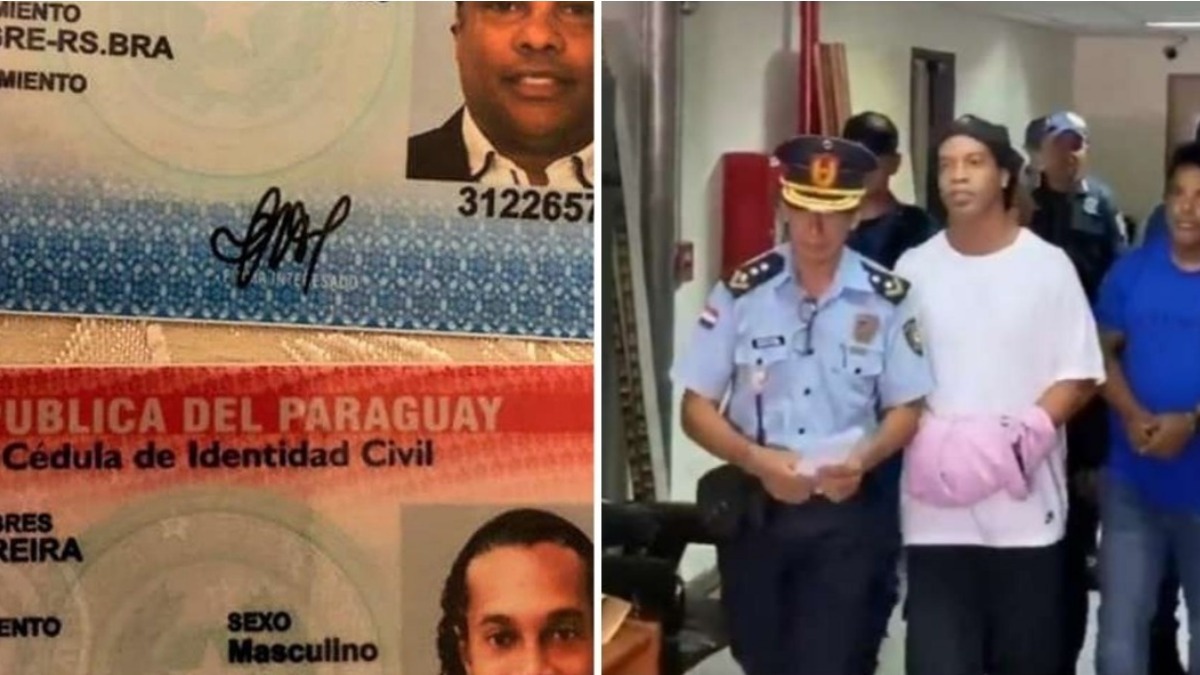 documento de ronaldinho gaucho e irmão que foram presos no paraguai