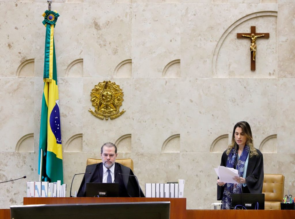 ministro dias toffoli preside sessao stf