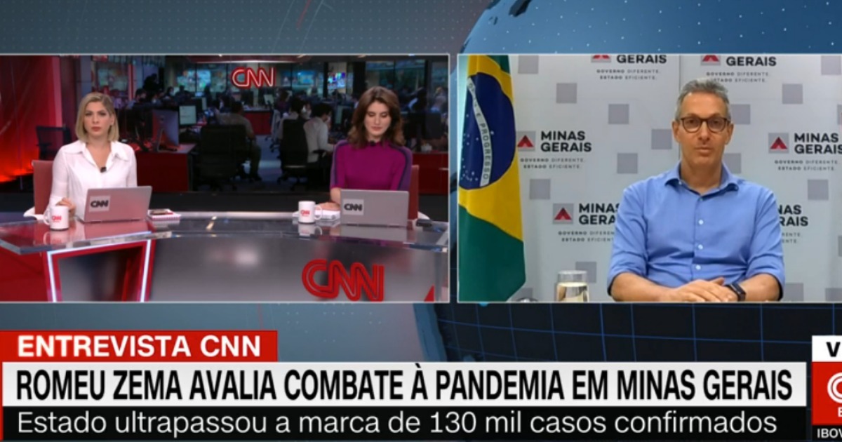 Zema dá entrevista para CNN
