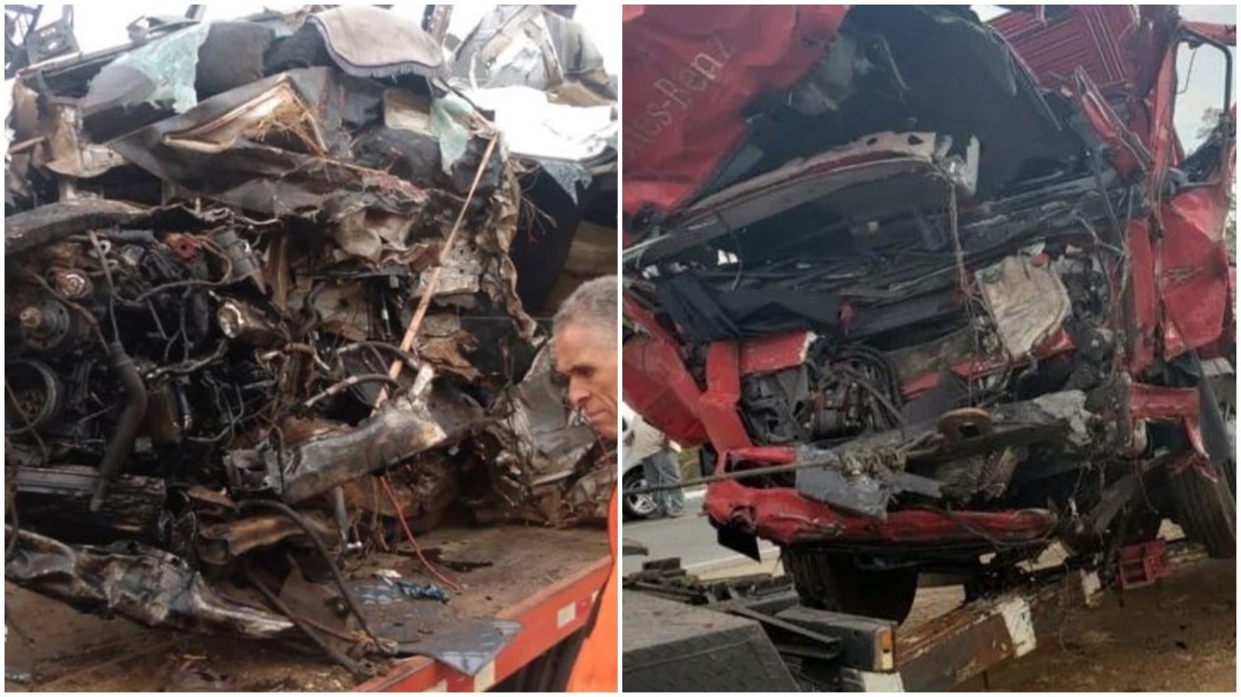 12 mortos acidente van caminhão patos de minas