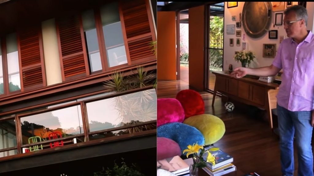 Bial mostra mansão paradisíaca e sofá de R 120 mil impressiona