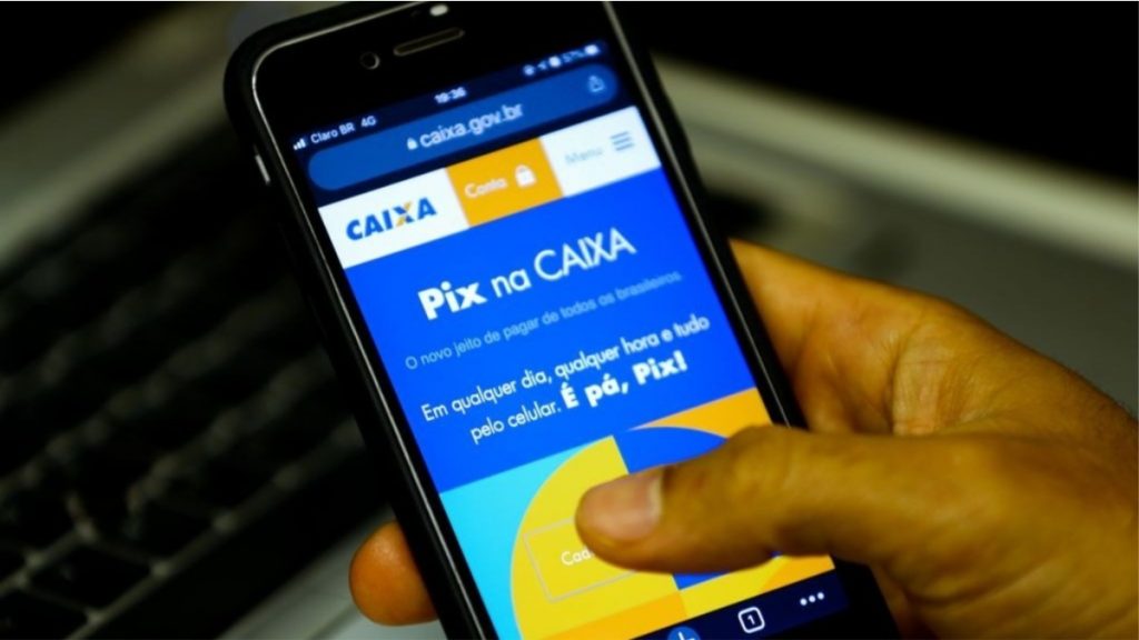 Imagem do aplicativo Pix no celular