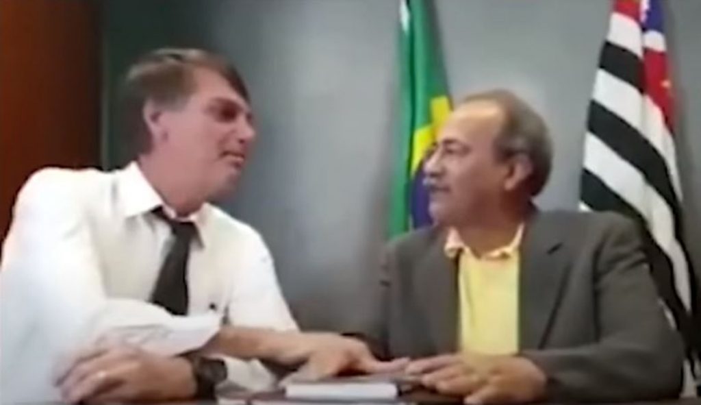jair bolsonaro com senador do dinheiro na cueca