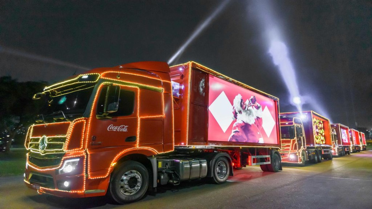 caravana iluminada coca-cola