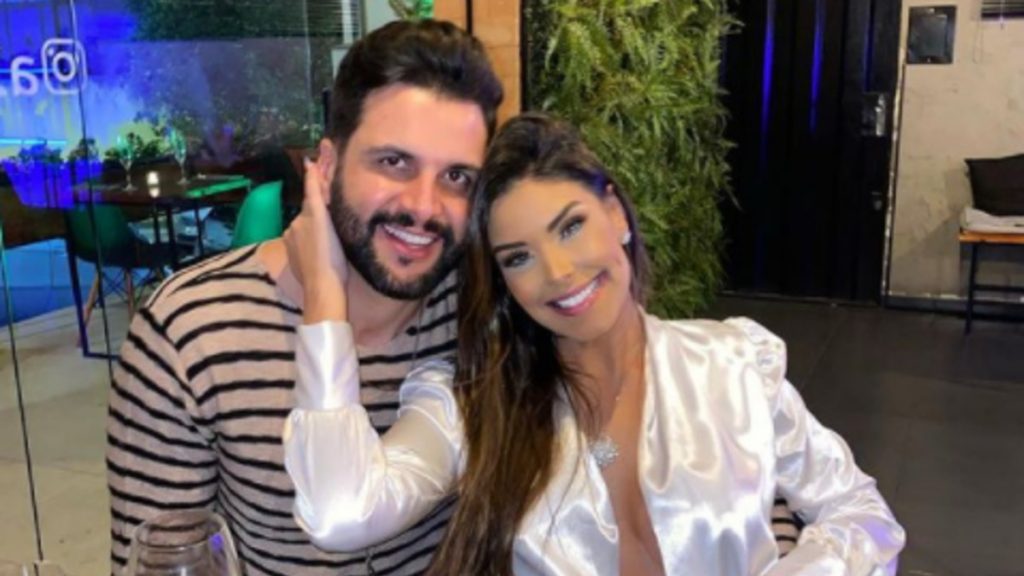 Ivy Moraes e noivo