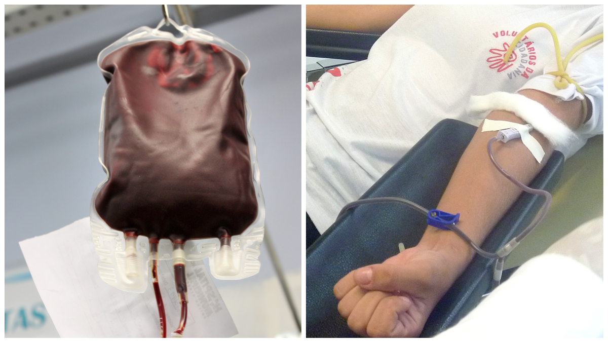 Doacao de sangue por estudantes de BH