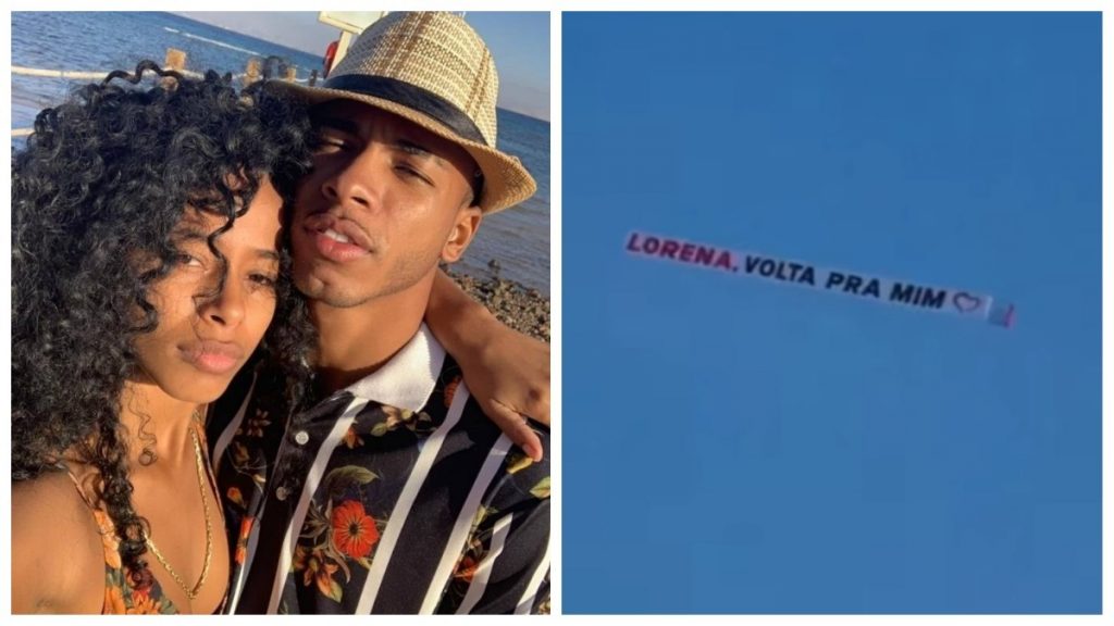 DJ Rennan da Penha contrata avião e exibe faixa para ex: 'Volta pra mim'
