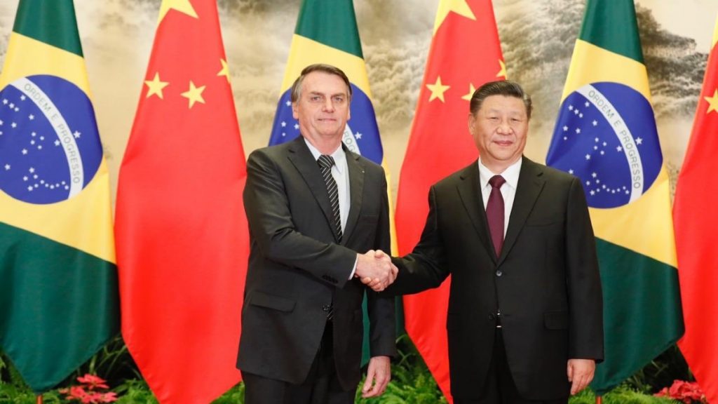 bolsonaro e presidente chinês xi jiping
