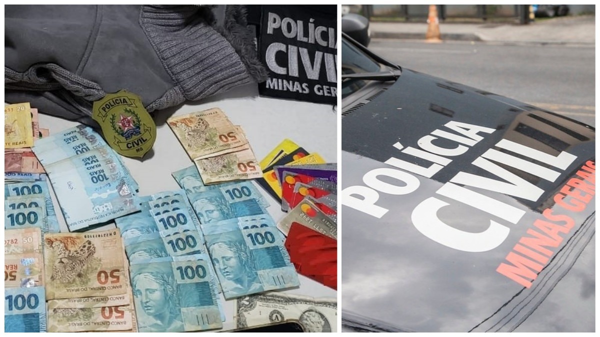 dinheiro viatura polícia civil