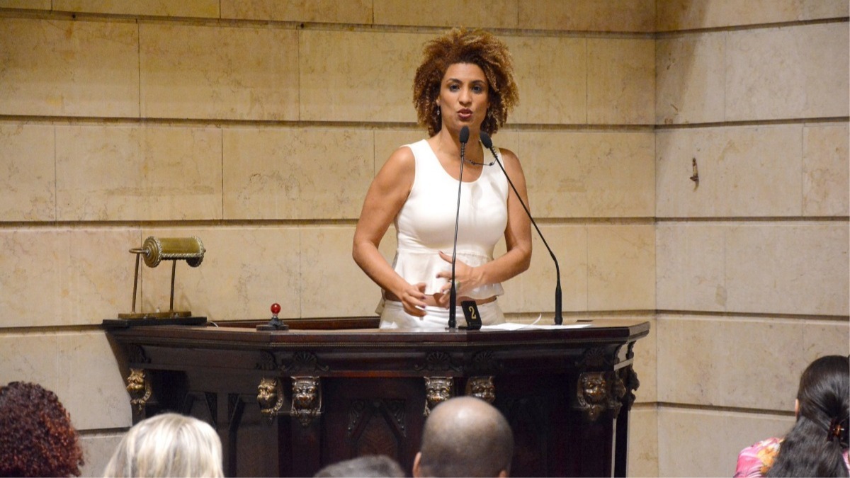 Marielle Franco falando em Plenário