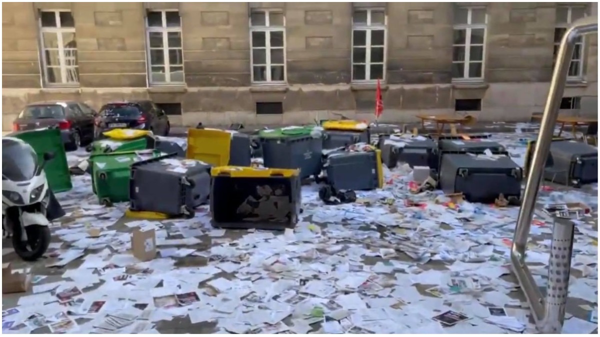 Protesto agentes de limpeza Paris