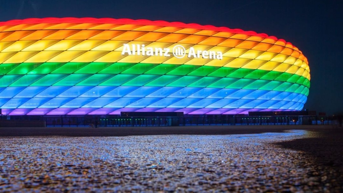 UEFA veta arco-íris estádio