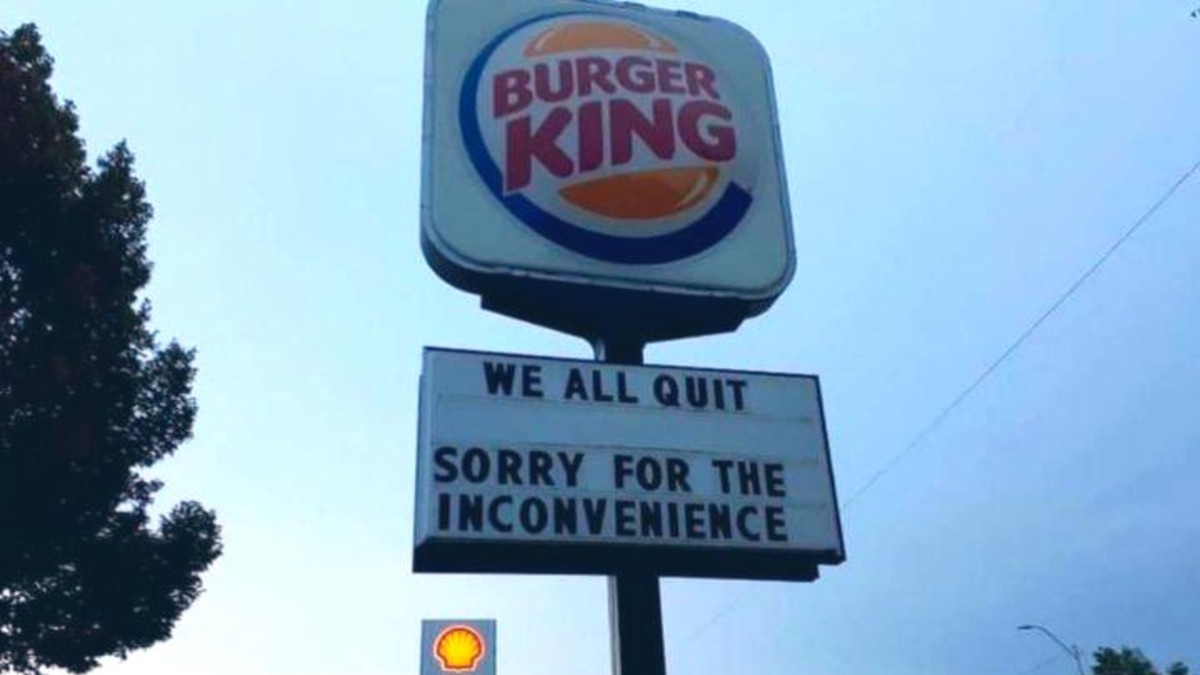 Anúncio de demissão do Burger King