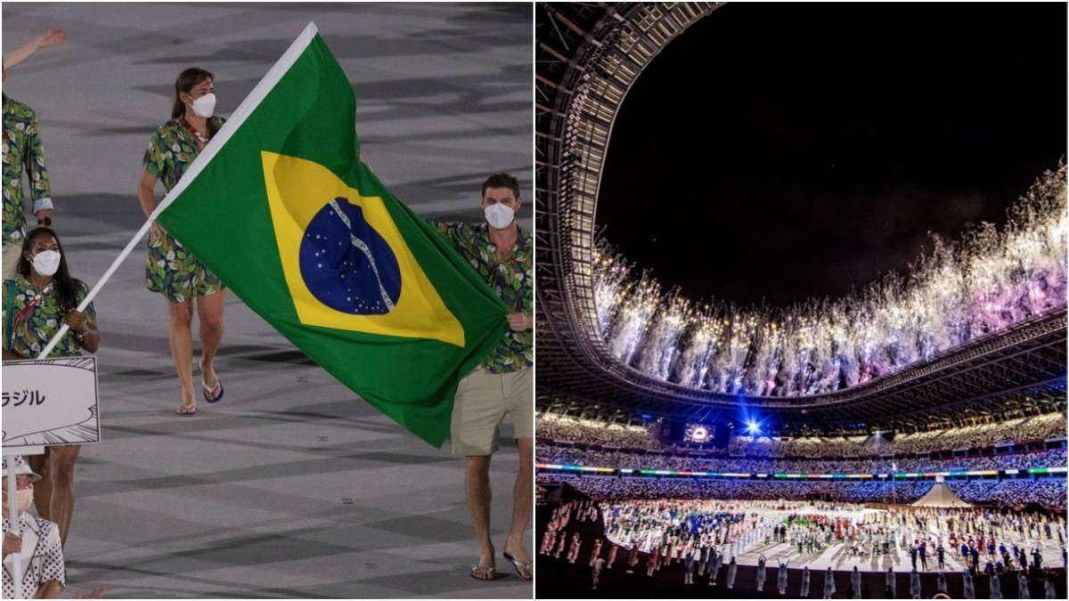 Abertura das Olimpíadas: Brasileiros de chinelo e ...