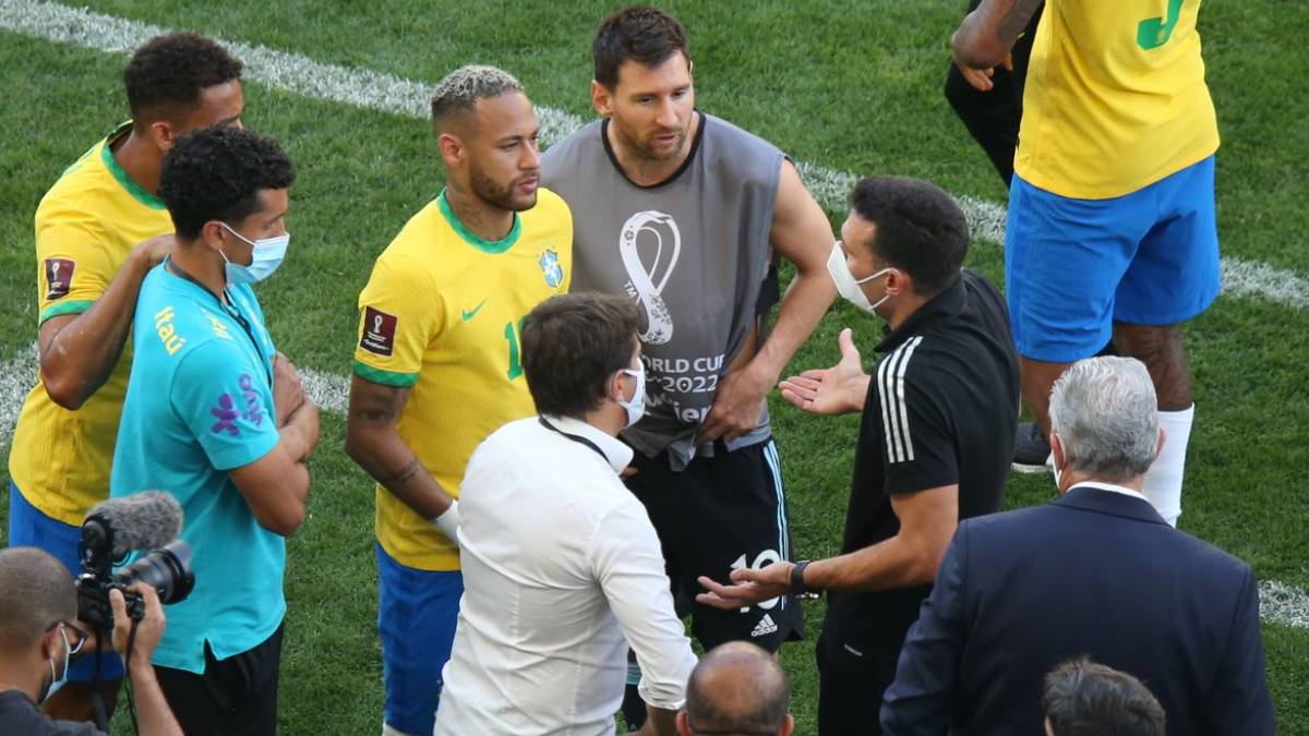 Brasil Argentina jogo interrompido Anvisa