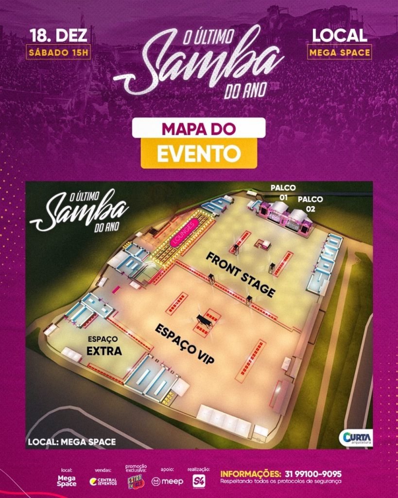 o último samba do ano mapa do evento 2021