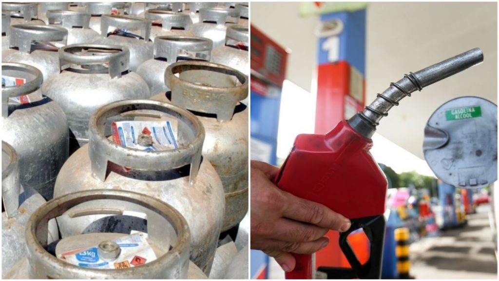 gás e gasolina