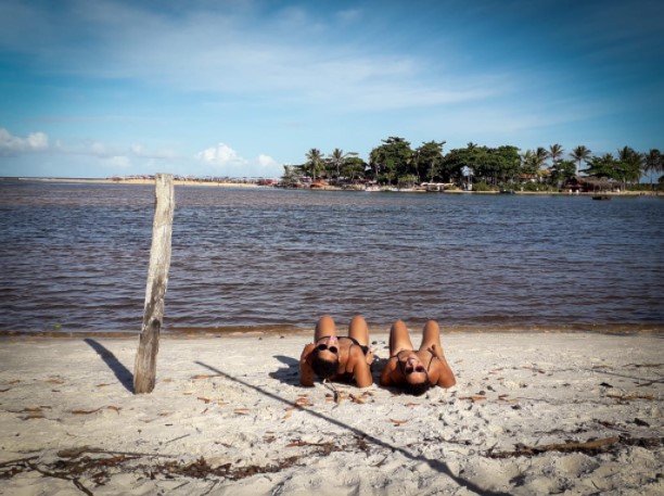 Casal na praia