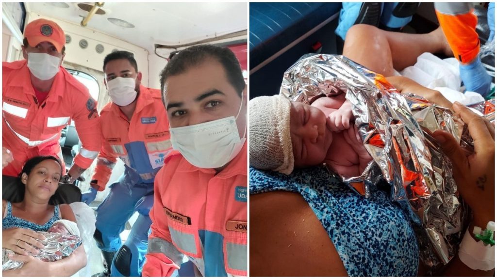 Mulher dá à luz em viatura de bombeiros