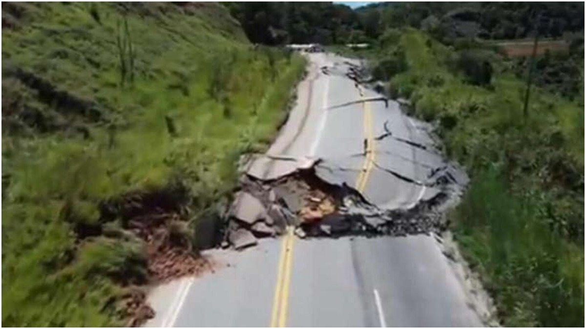 Os temporais em Minas causaram estragos as rodovias, tendo103 pontos onde o tráfego de veículos está total ou parcialmente interditado