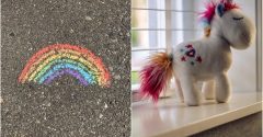arco iris e unicornio