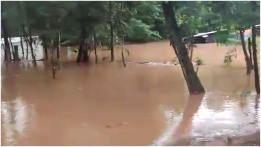 inundação aldeia