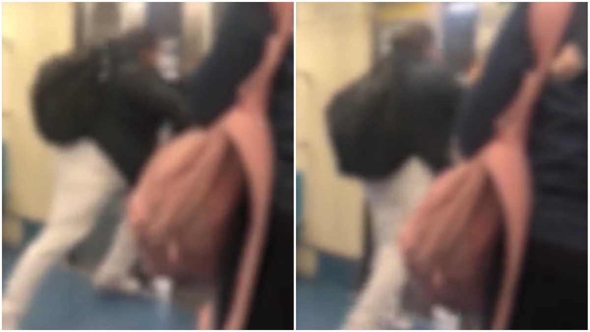 mulher expulsa metrô