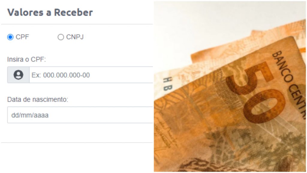 valores esquecidos em bancos