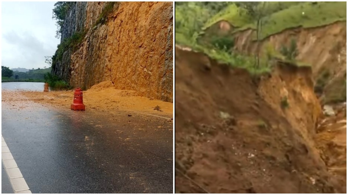 chuvas interditam rodovias