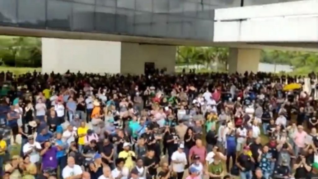 Protesto das forças de segurança