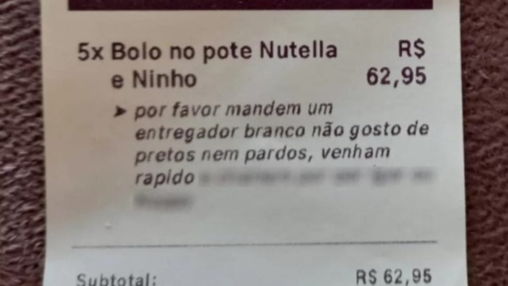 pedido racista