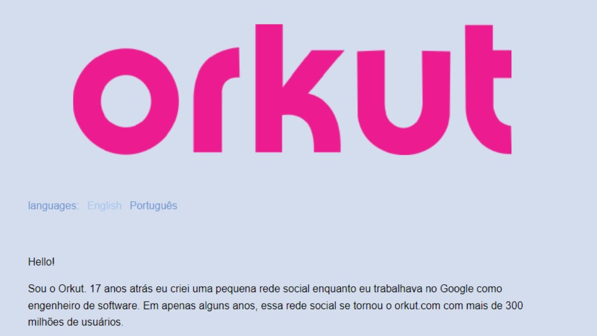 orkut vai voltar