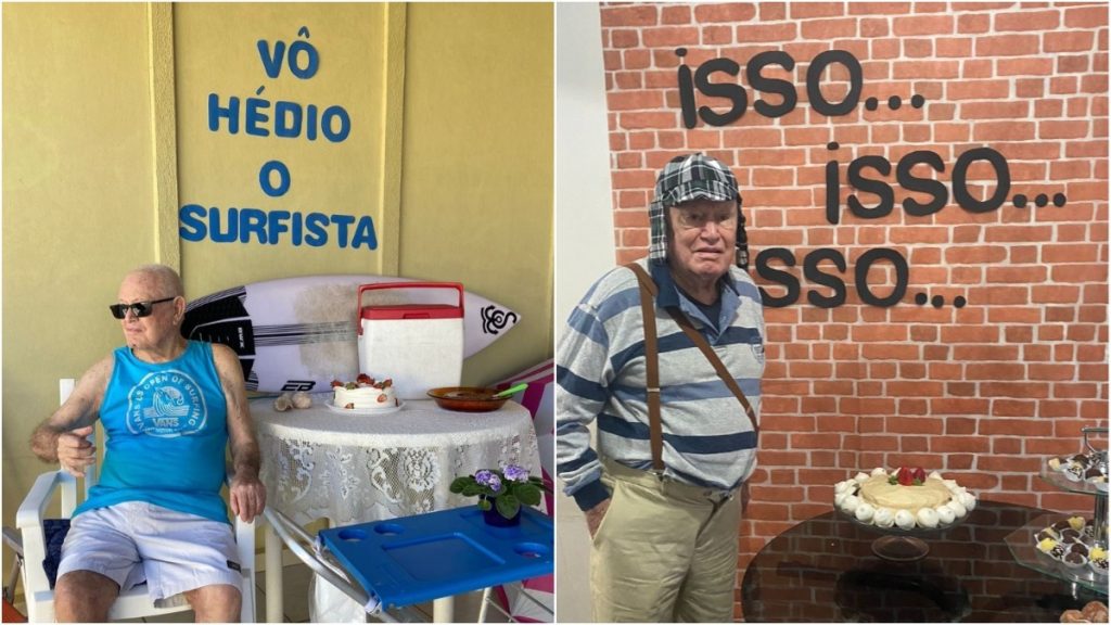 Desde seus 90 anos, Hedio comemora a data do aniversário todo mês