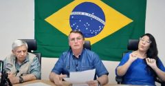 bolsonaro live bandeira brasil fundo