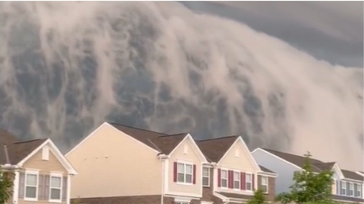 'Tsunami de nuvens' engole casas e assusta moradores nos EUA