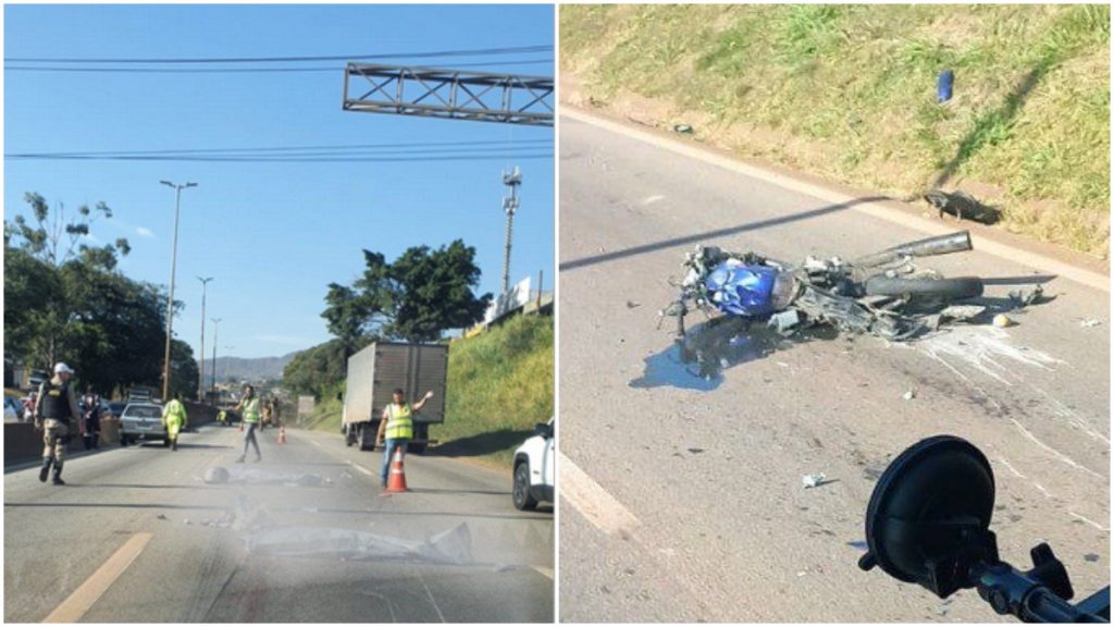acidente anel moto destruida