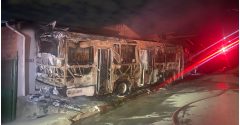 ônibus incendiado