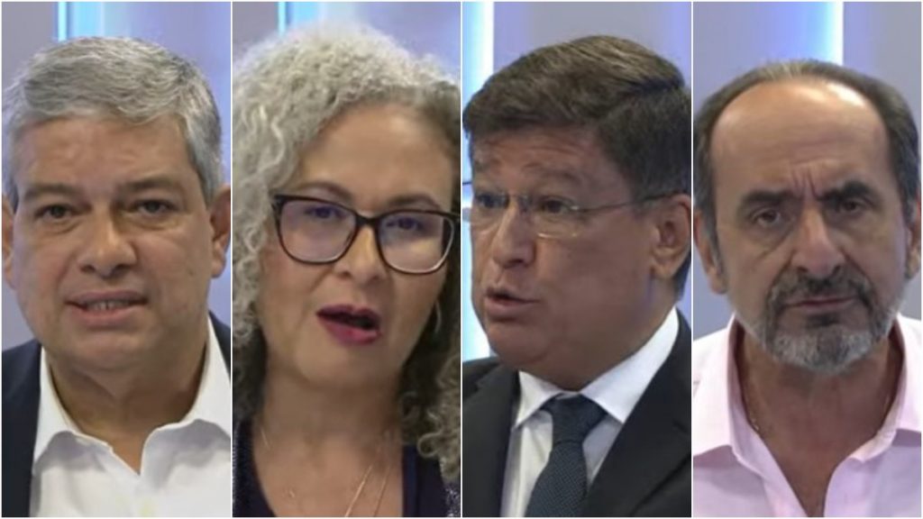 Candidatos no debate