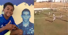 Davi Luiz e Ronaldo e print Gol
