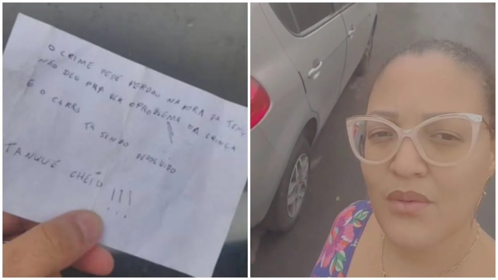 assaltante devolve carro