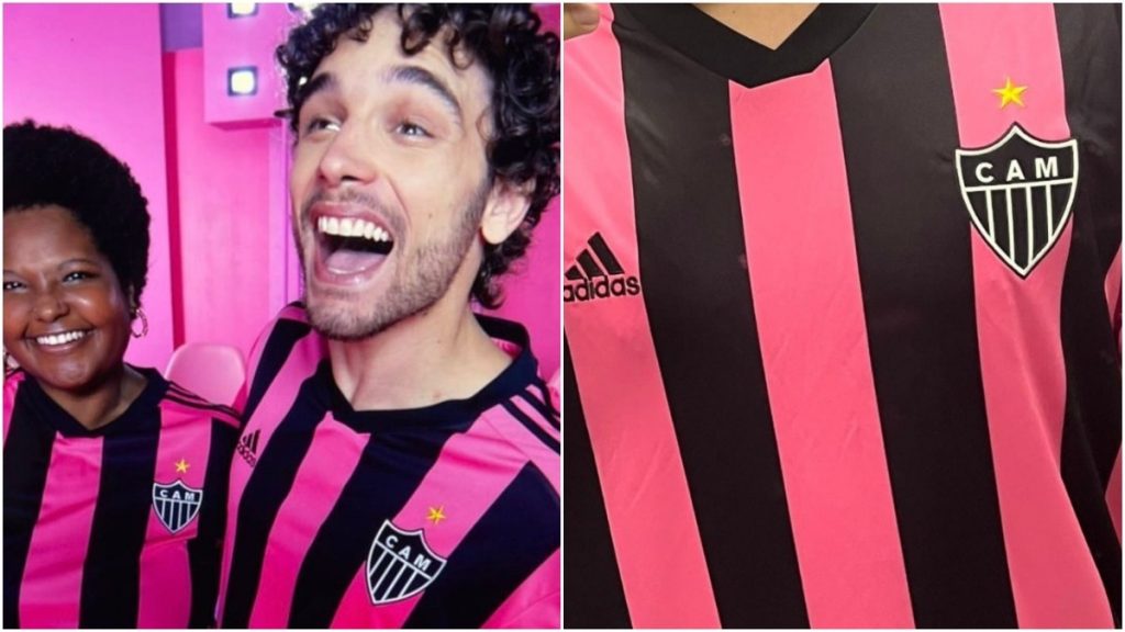 camisa rosa galo adidas