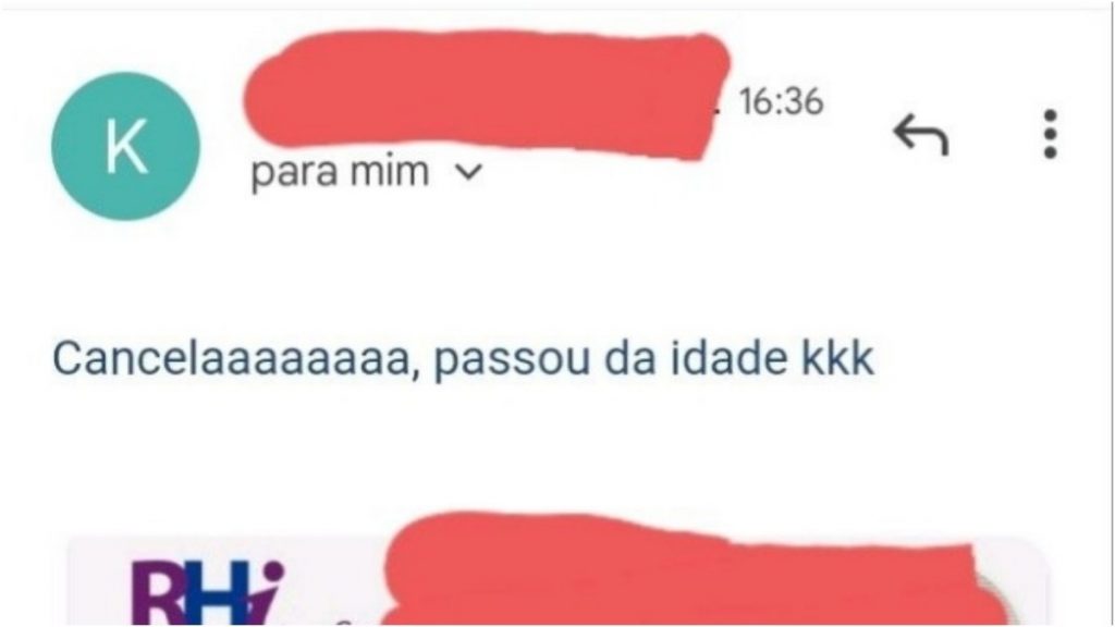 resposta de recrutadora