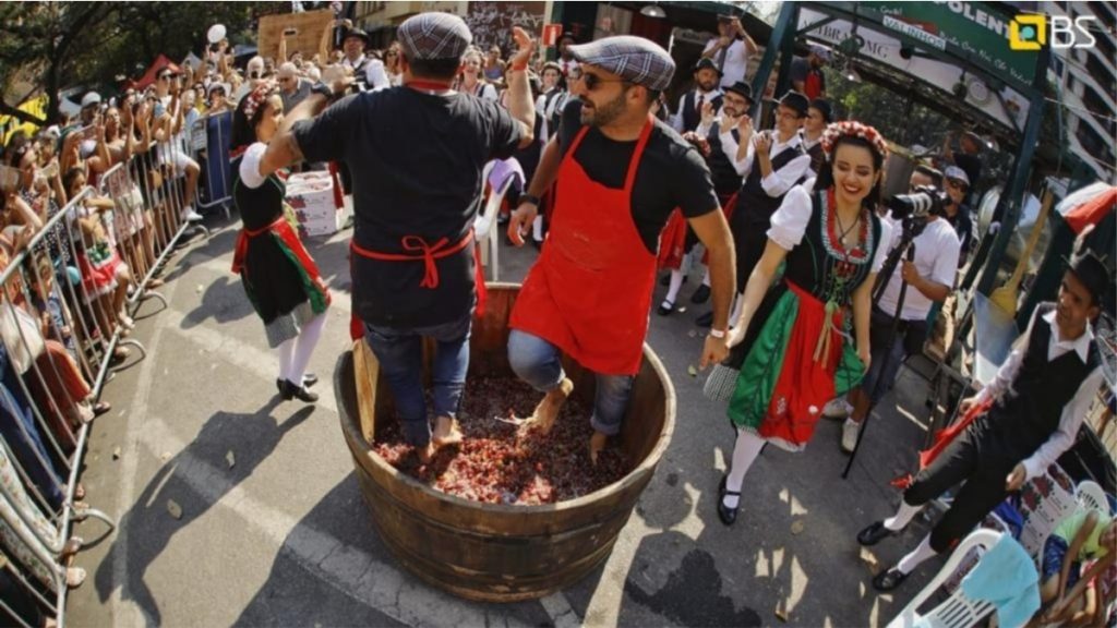 pisa da uva festa italiana de belo horizonte