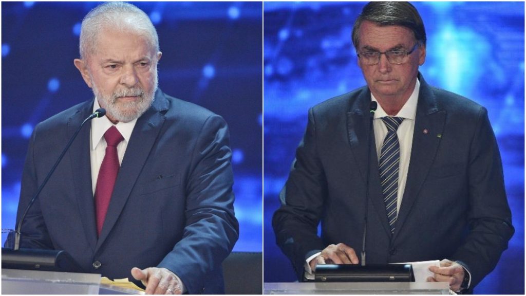 Lula e Bolsonaro no debate