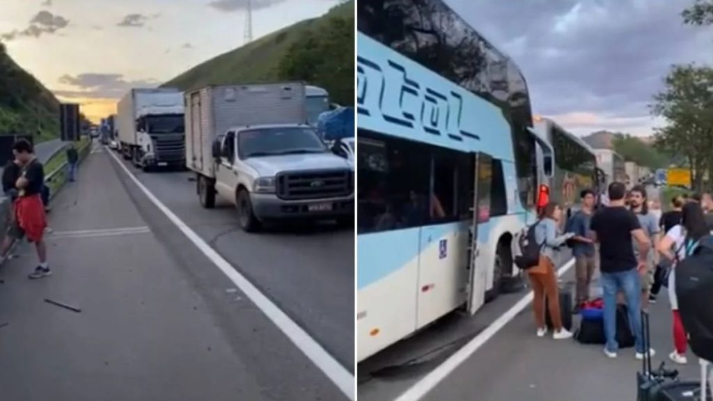 Trechos com interdição minas