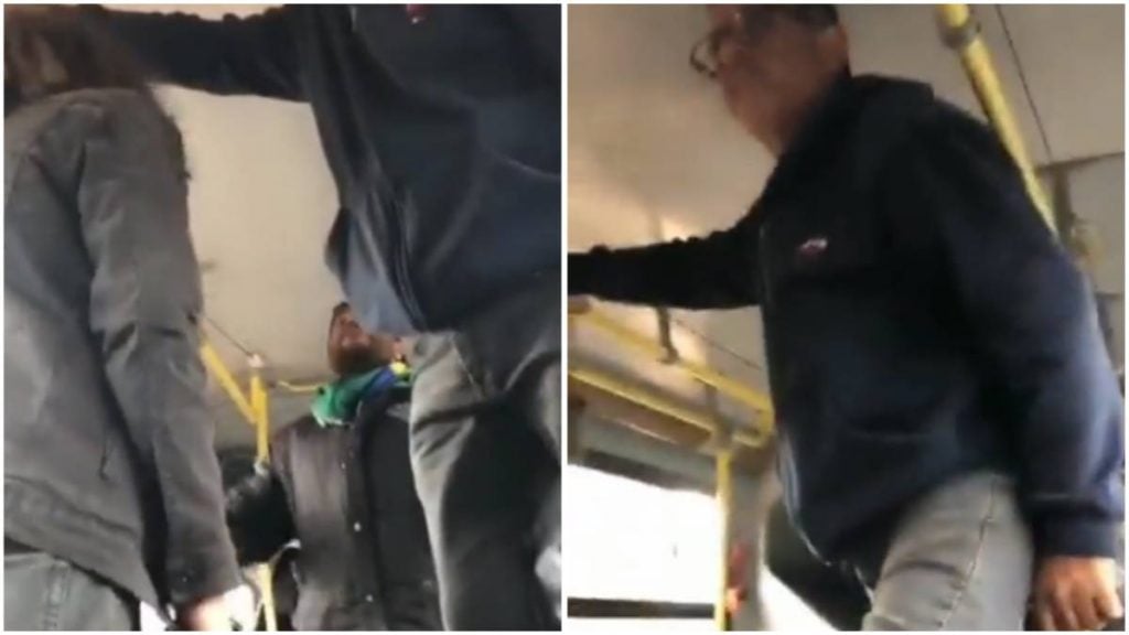 bolsonaristas invadem ônibus escolar