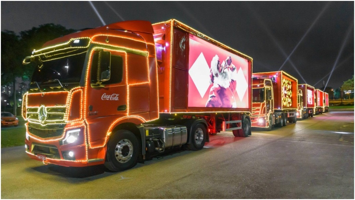 Veja o trajeto da Caravana Iluminada de Natal da Coca-Cola em