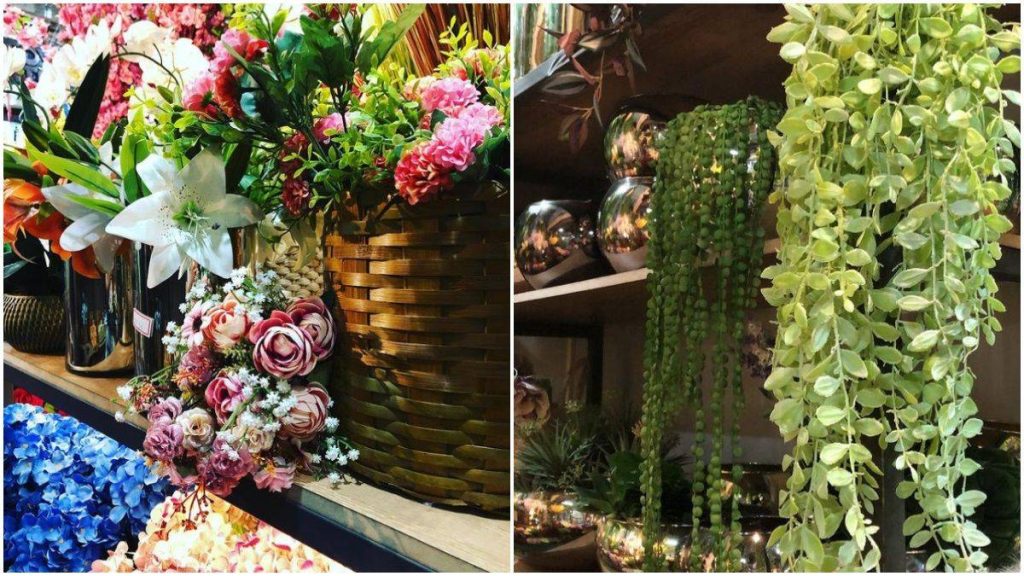 Arranjos, vasos e produtos para decoração são vendidos nas floriculturas do Mercado Central de BH