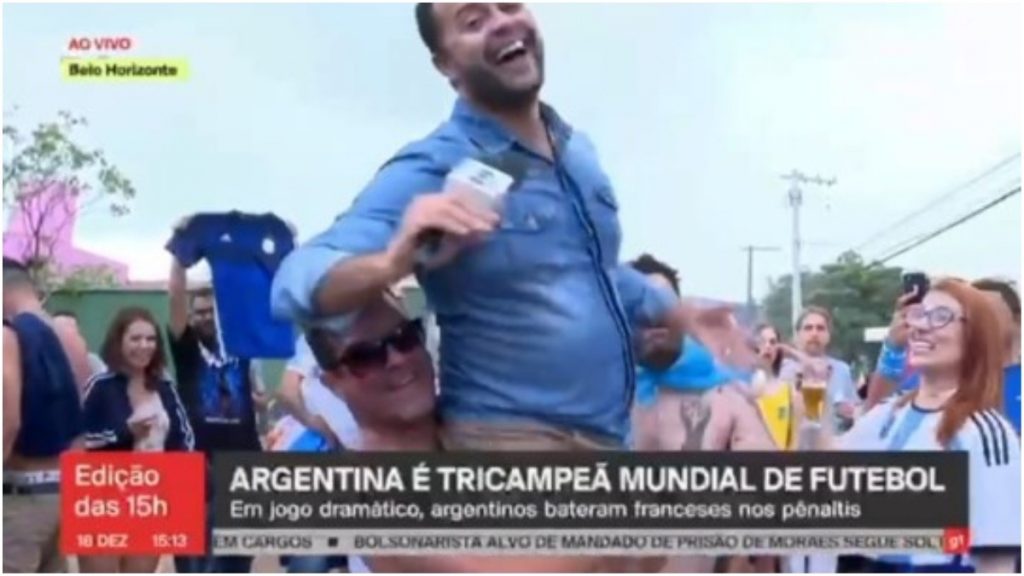 repórter carregado argentinos