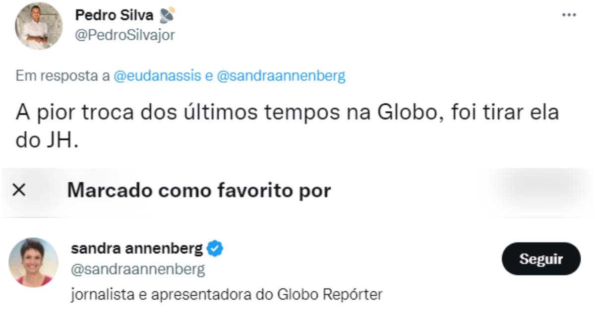 Sandra Annenberg curte posts criticando sua saída do Jornal Hoje